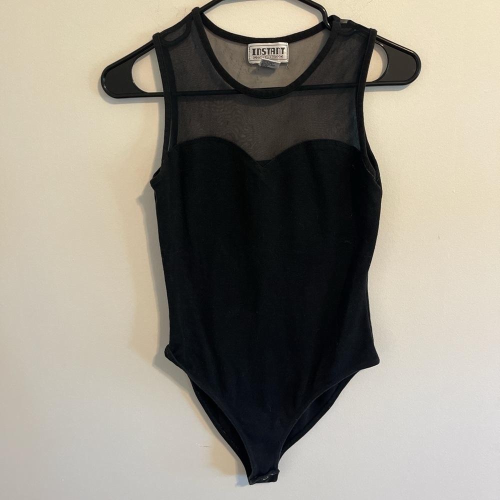 Black Sheer Bodysuit